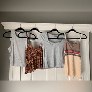 Gray and Floral Women Tops Set (4)